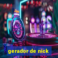 gerador de nick